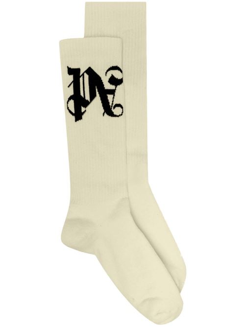 Socks with logo PALM ANGELS | PMRA001R24FAB0020410